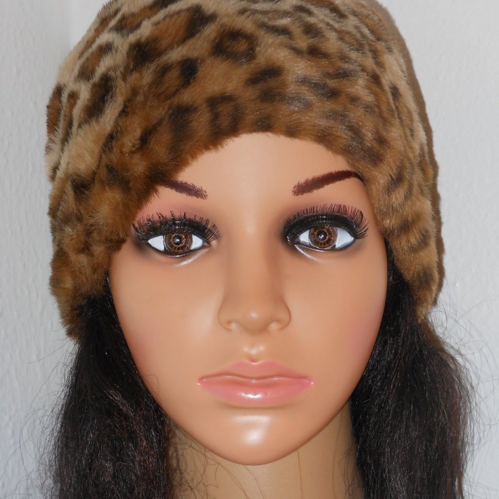 Nucollections Leopard Print Hat Osfm - image 5